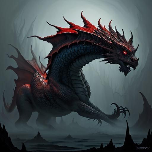 Surreal Dragon Hybrid in Dreamlike Oil Painting