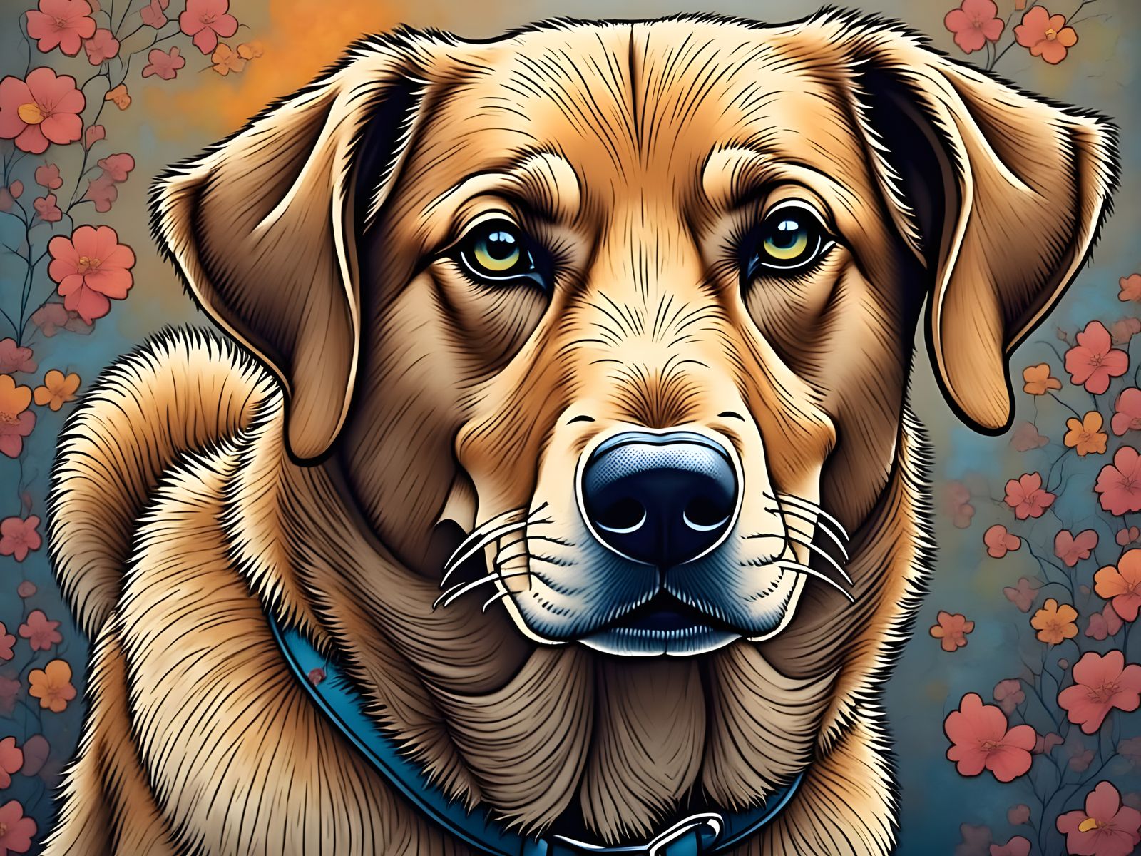 Canine in the Garden