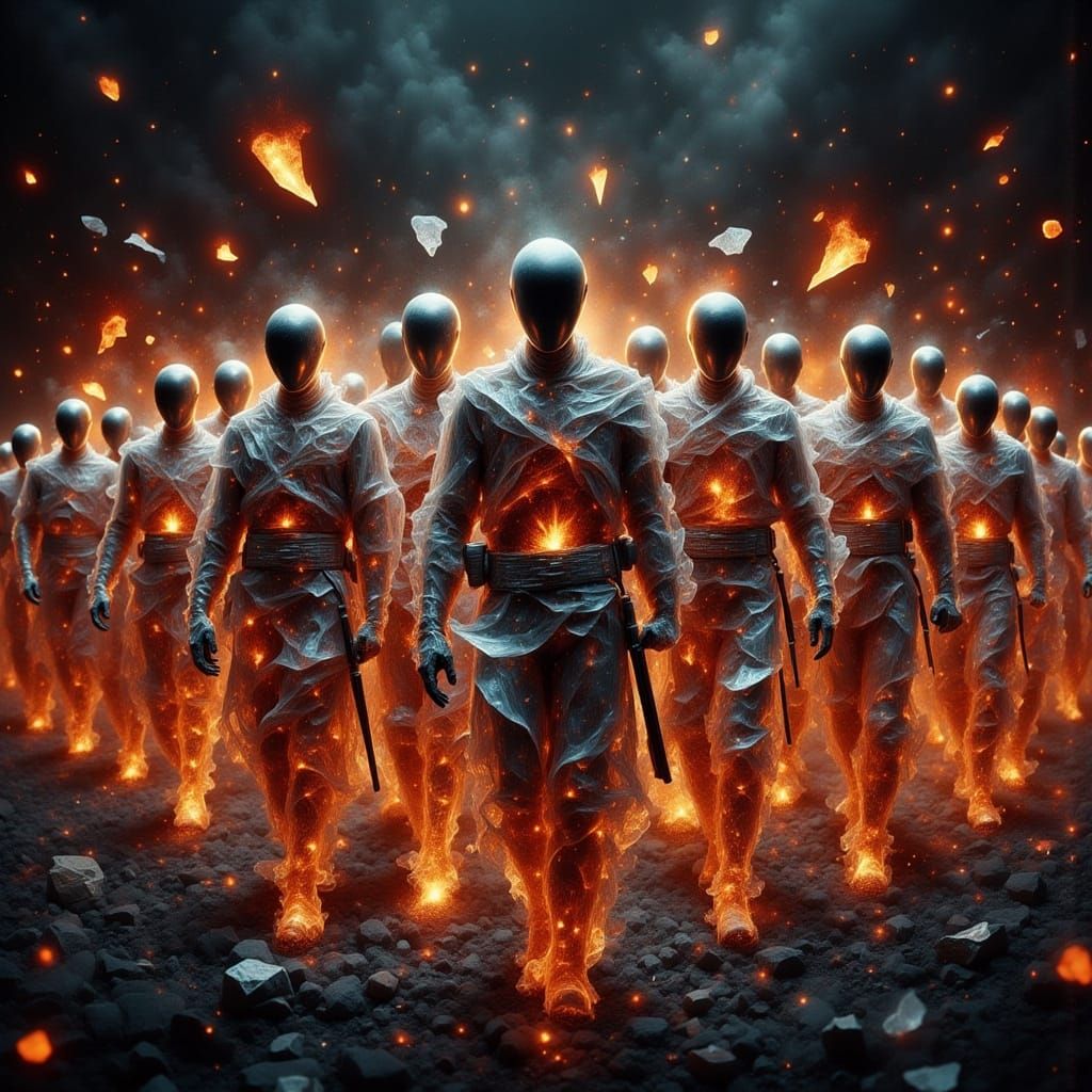 Crystal Faceless Army in Ember Light