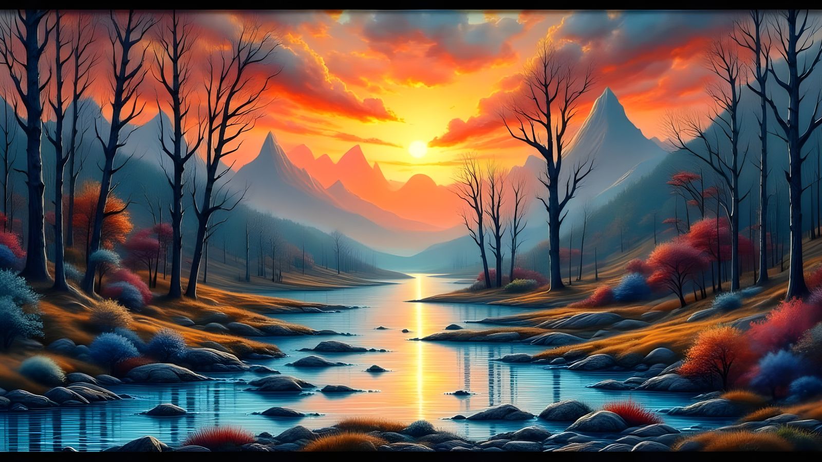 Molten Metal Landscape: A Giger-Inspired Dream