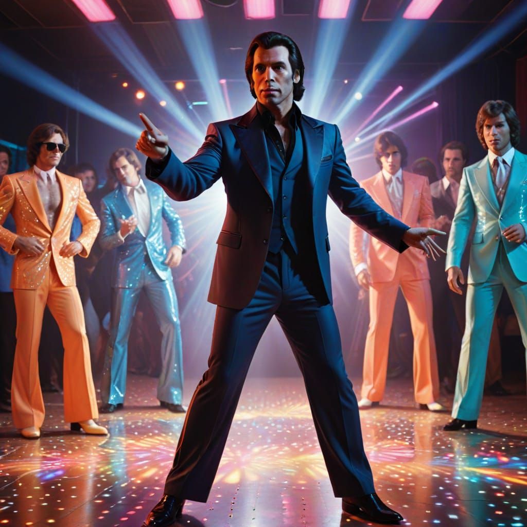 Tony Manero Shines in Disco Era Glamour