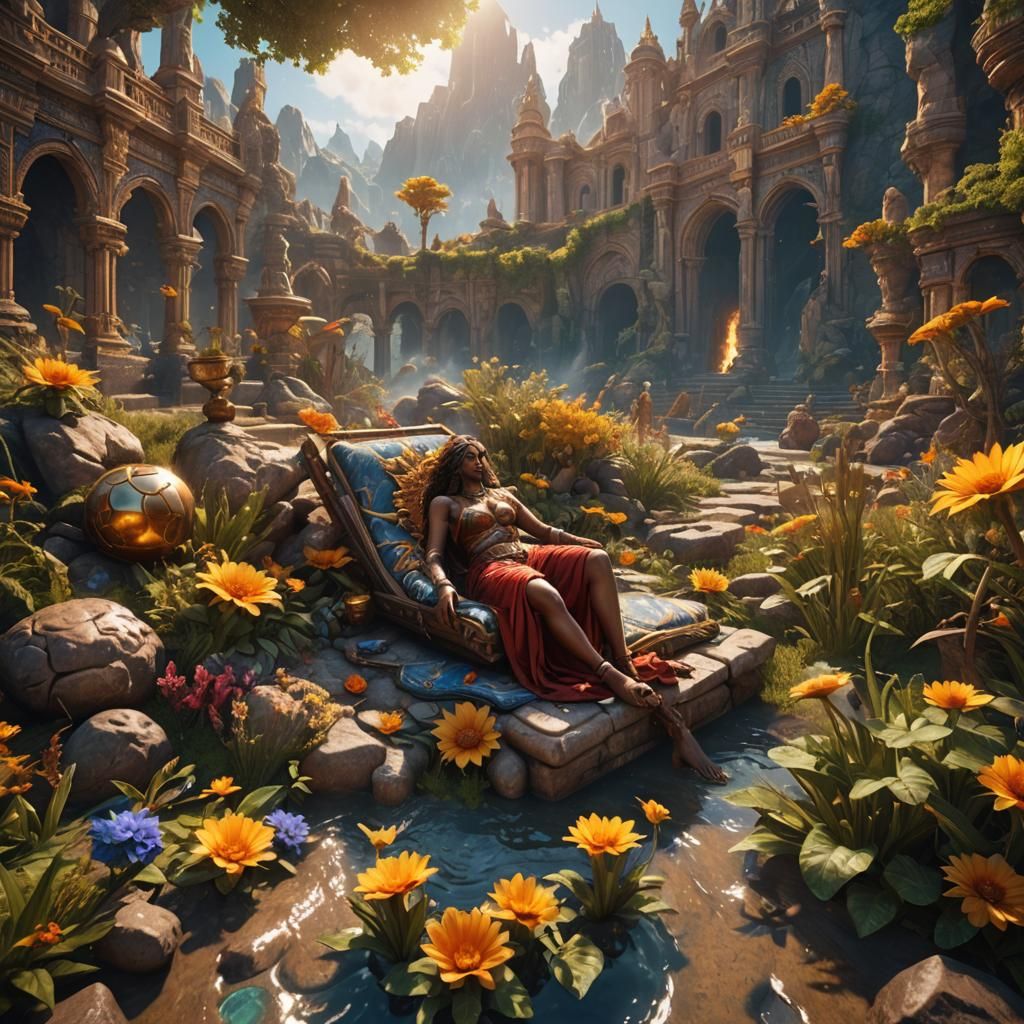 Fantastical Sun Bathing in Deep Color