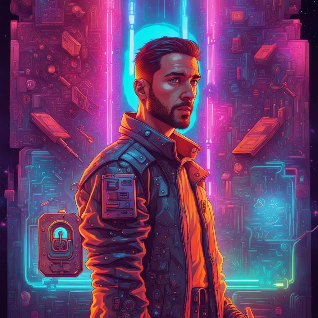 Cyberpunk Lock and Key Unveils Cosmic Secrets