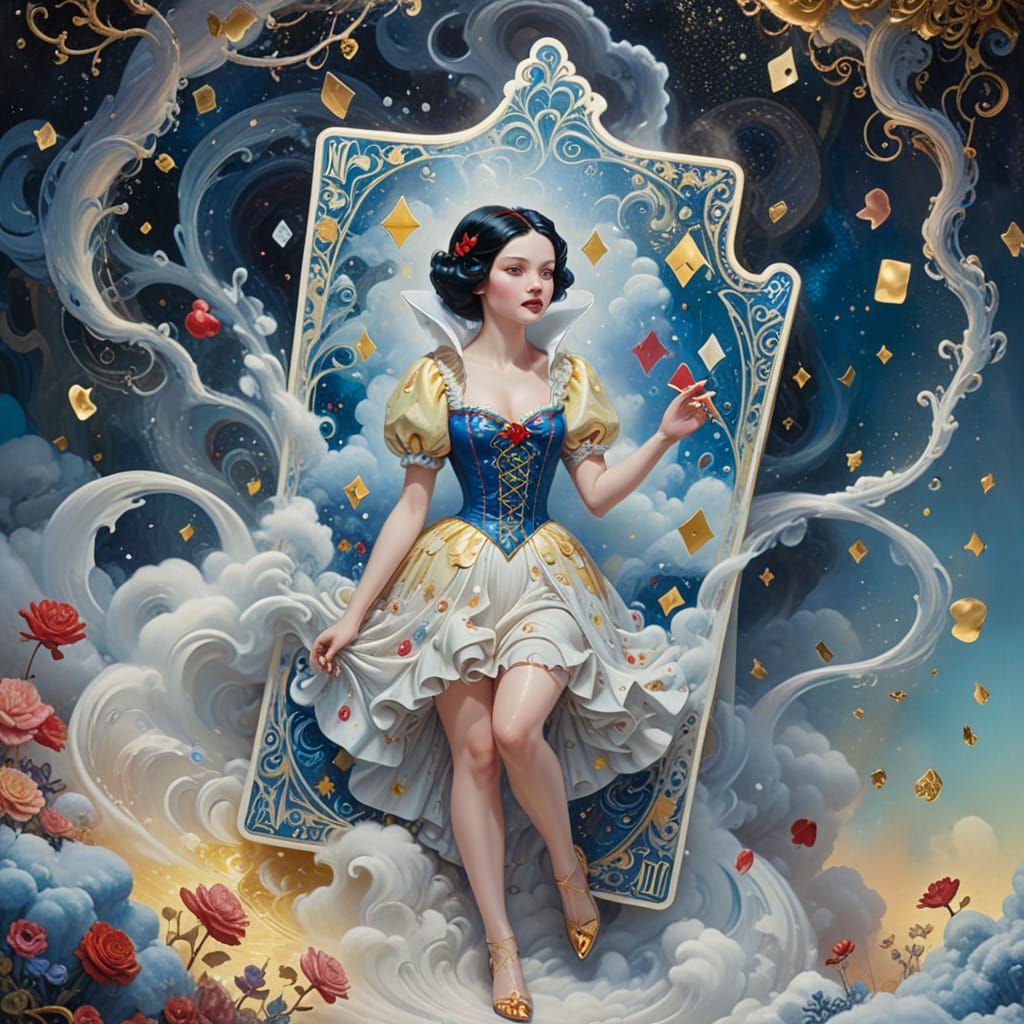 Snow White in Whimsical Fantasy Art