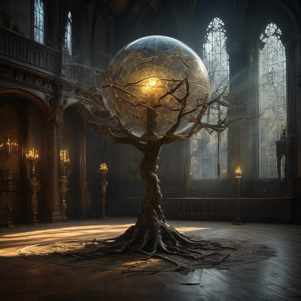 Majestic Oak Tree Scepter in Great Stone Hall