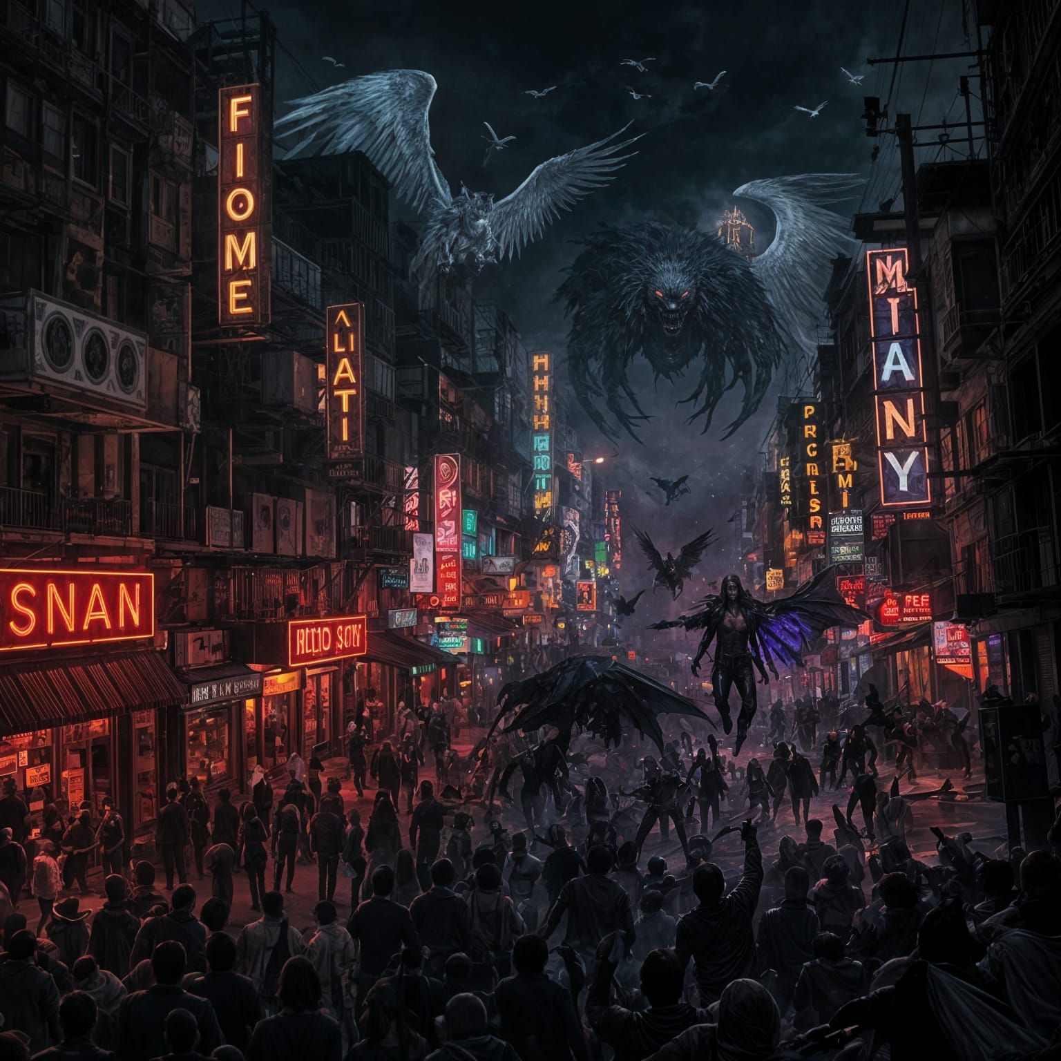 Urban Gothic: Supernatural Beings in a Neon City