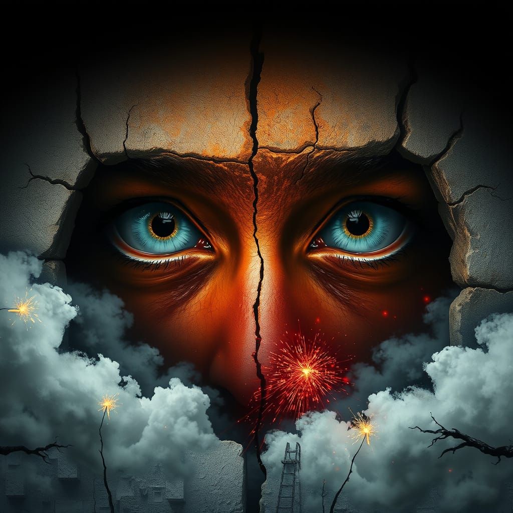 Surreal Beauty in Cyberpunk Realism