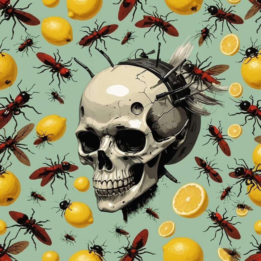 Vibrant Pop Art Style Composition