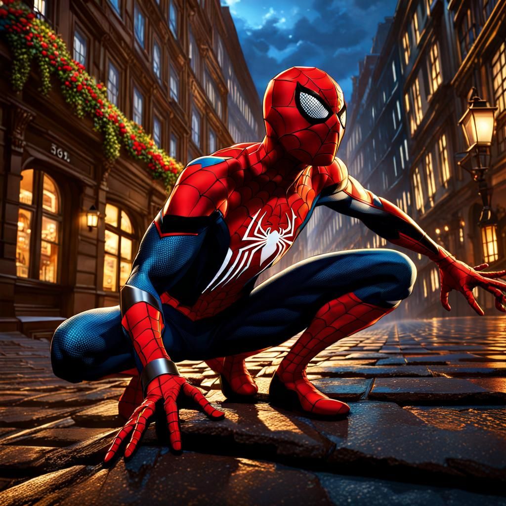 Spiderman Backpacking Through Europe in 8k
