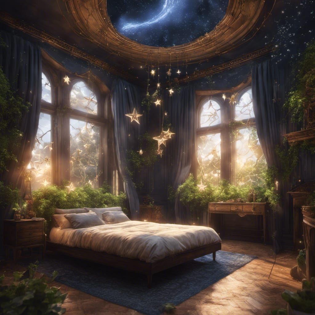 Fantastical Fairy Bedroom with Star Lighting