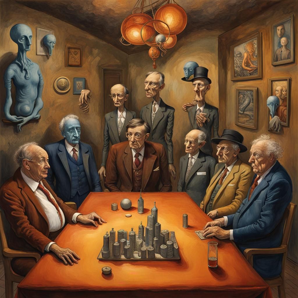 Surreal Dreamscape with Deep Colors and Dynamic Lighting