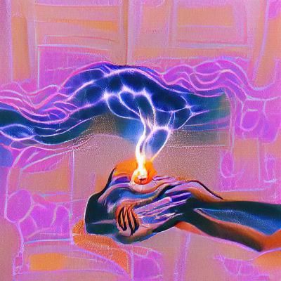 Abstract Energy Burst: AI Generated Image