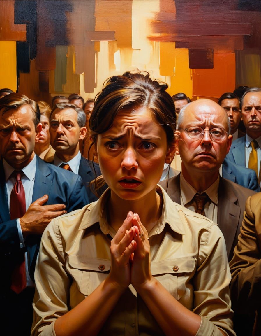 Personification  and portrait of absolute social anxiety