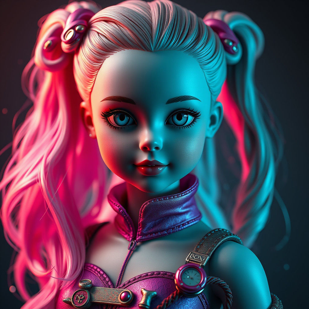 Futuristic Doll with Instant Outfit Changes