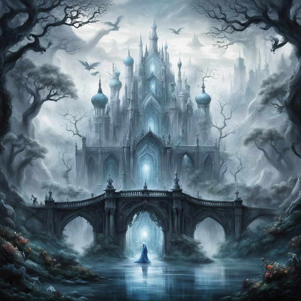 Glass Baroque Palace in Silvery Valley