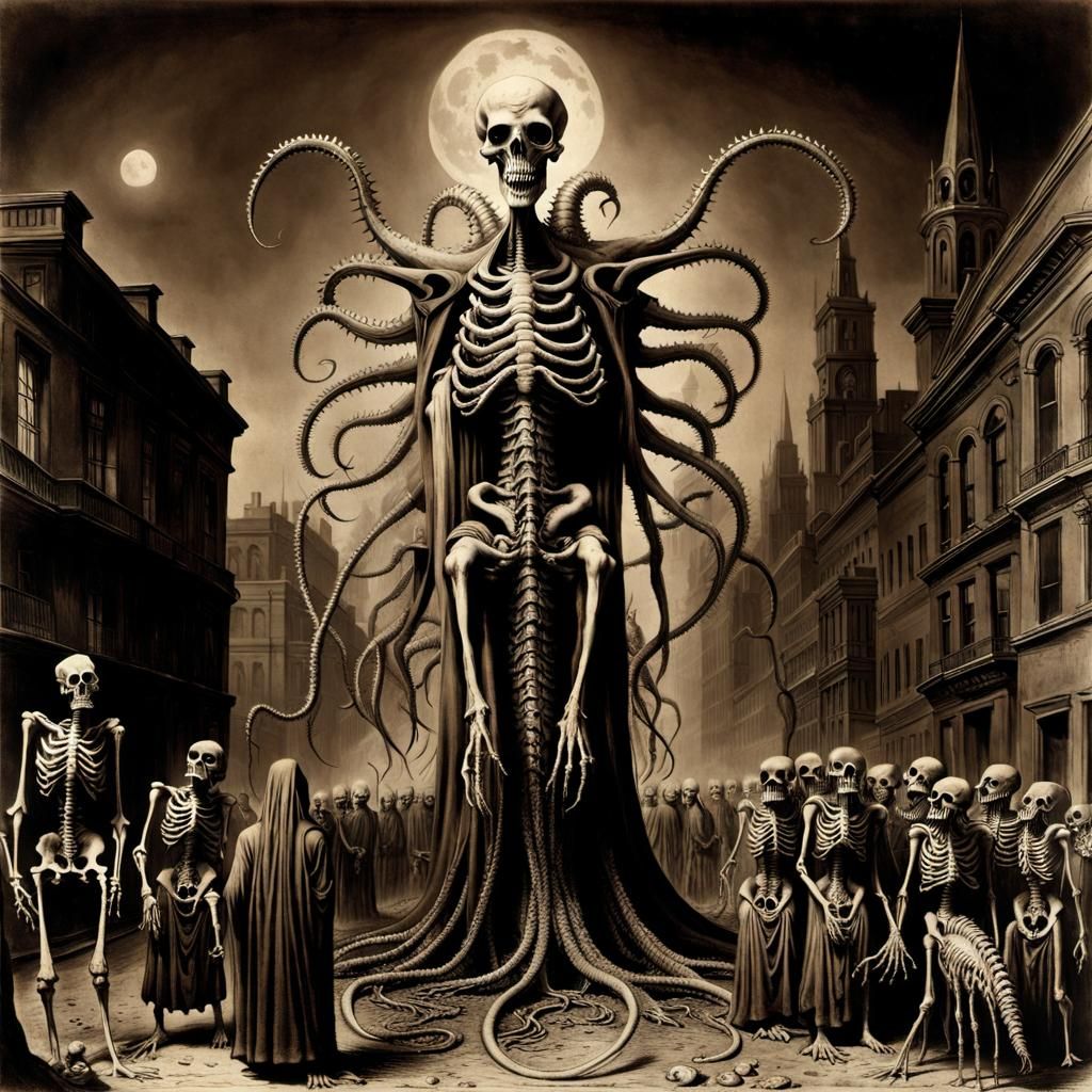 Lovecraftian Death God Manifests in Doomed City