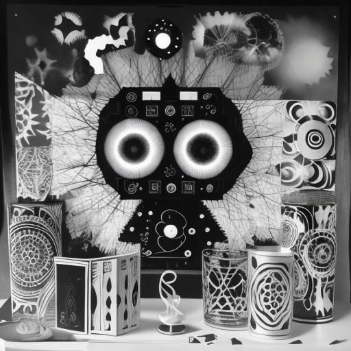 black and white photogram, rayograph