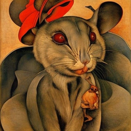 Mouse Reflecting World's Injustice: Fantasycore Style