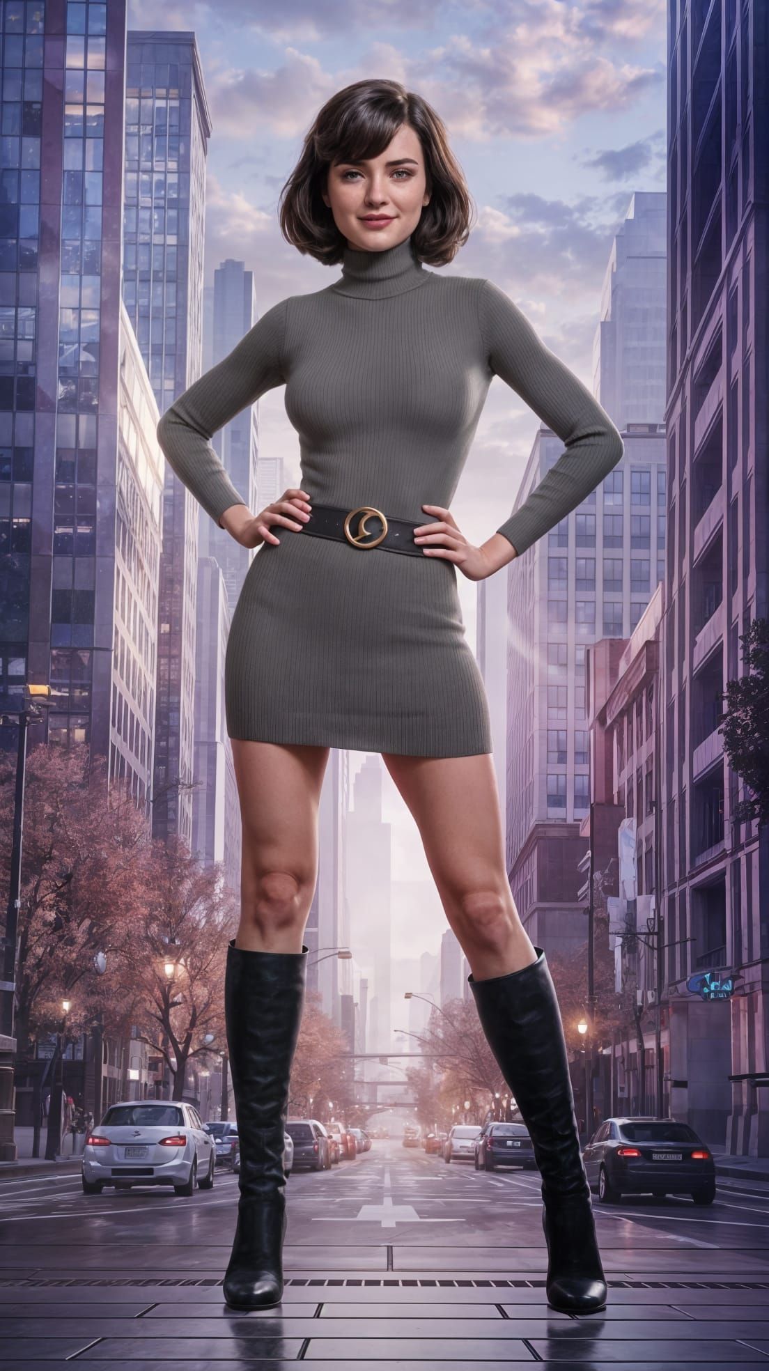 Betty Brant in Warmly Lit Daily Bugle Office