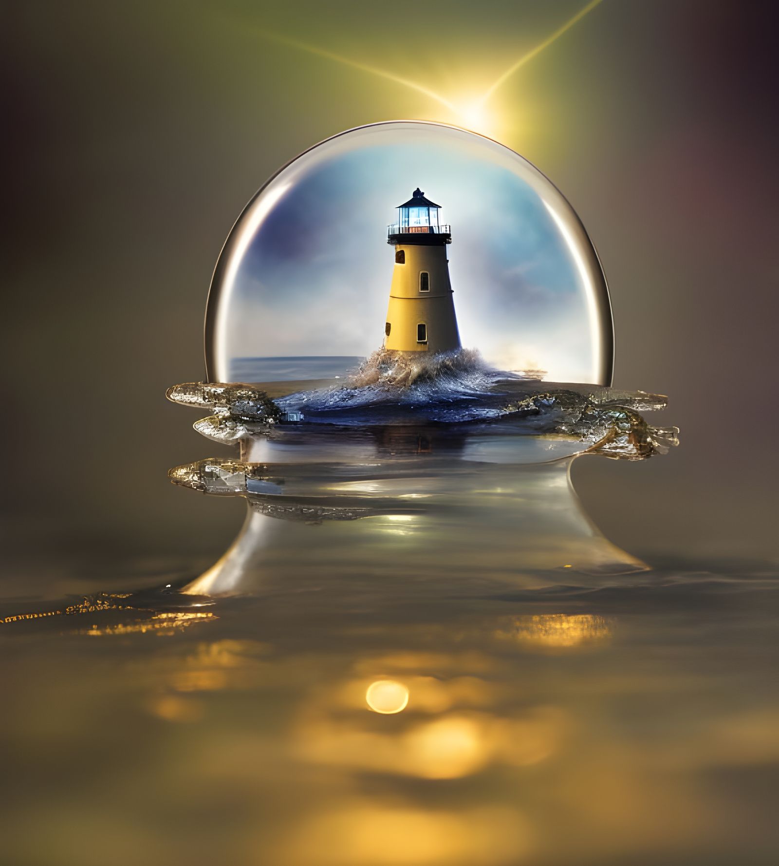 A drop of light for the darkest night