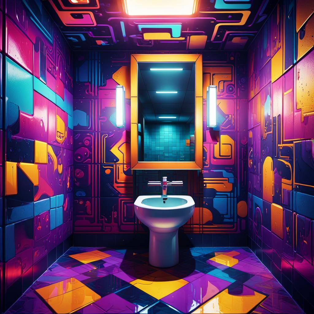 Nightclub Graffiti in Pop Art Style