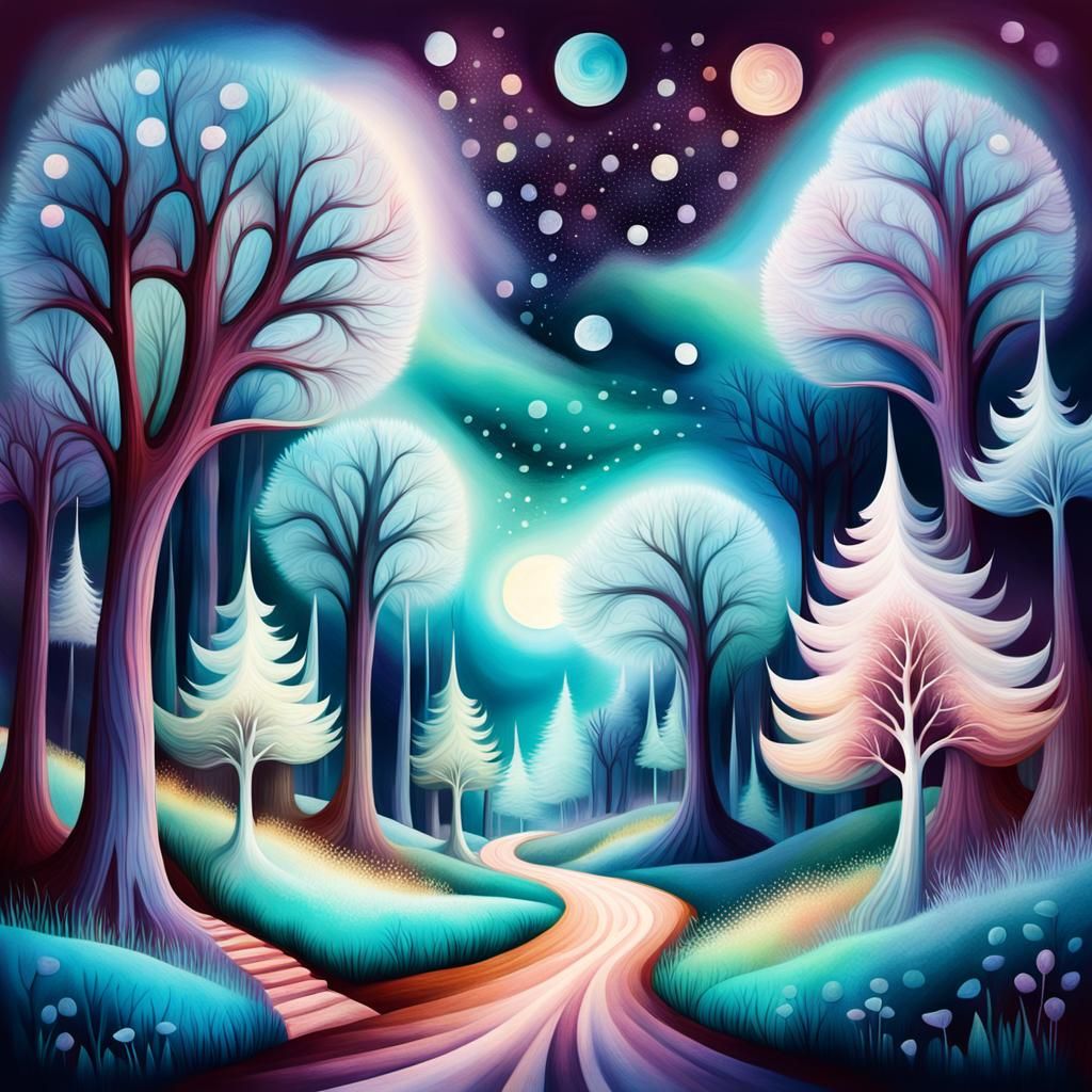 Ethereal Dreamscapes in Soft Pastel Hues