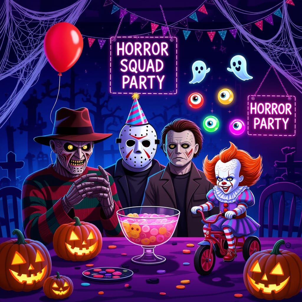 Horror Killers Party: A Humorous & Spooky Gathering