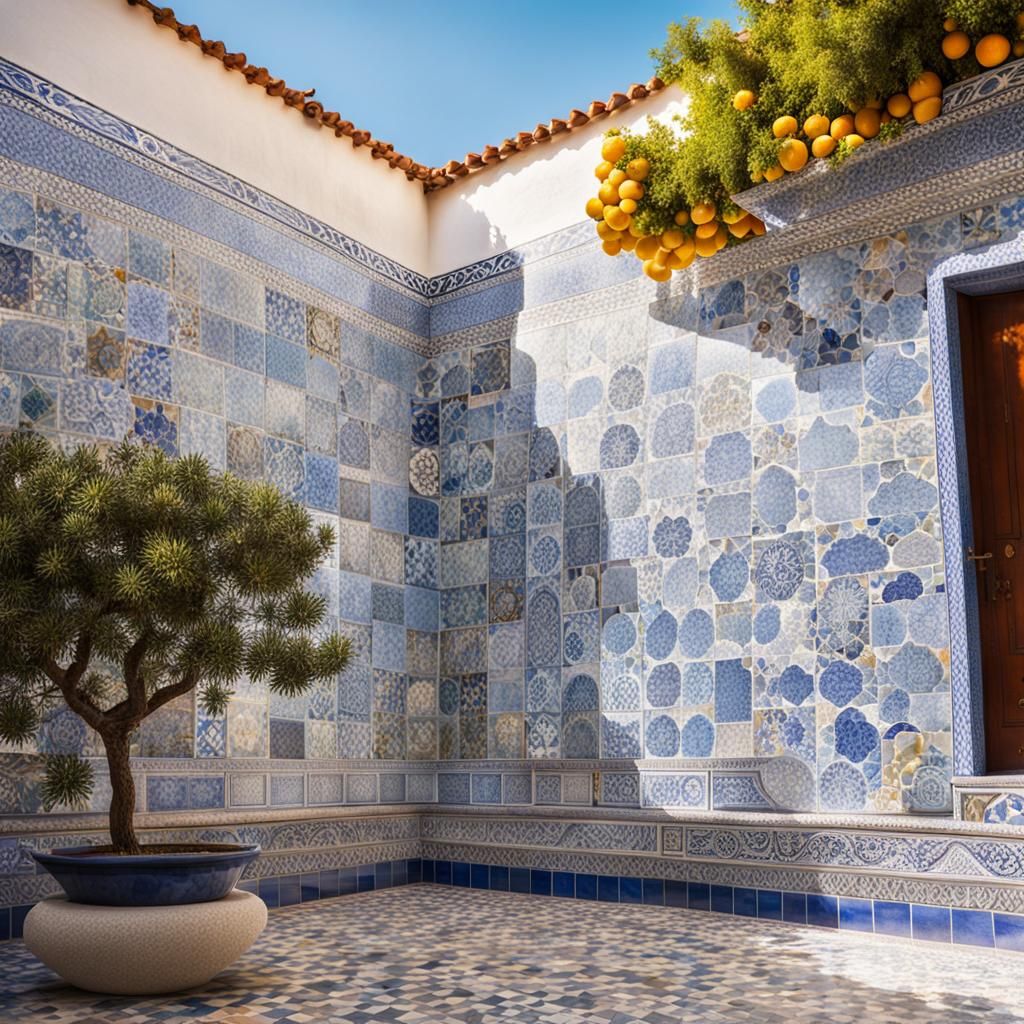 Courtyard in a Spanish villa