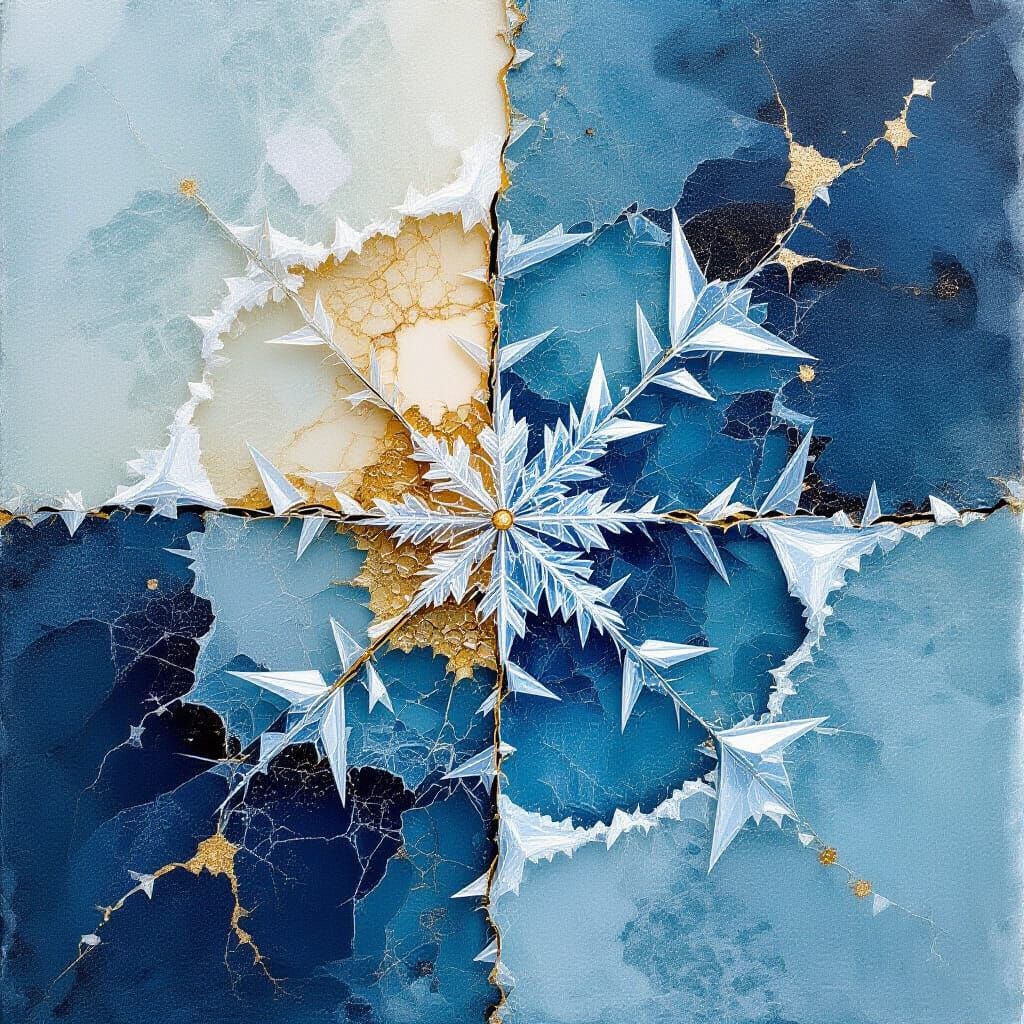 Boreas Frost Palace in Ice Crystal Fractal Style