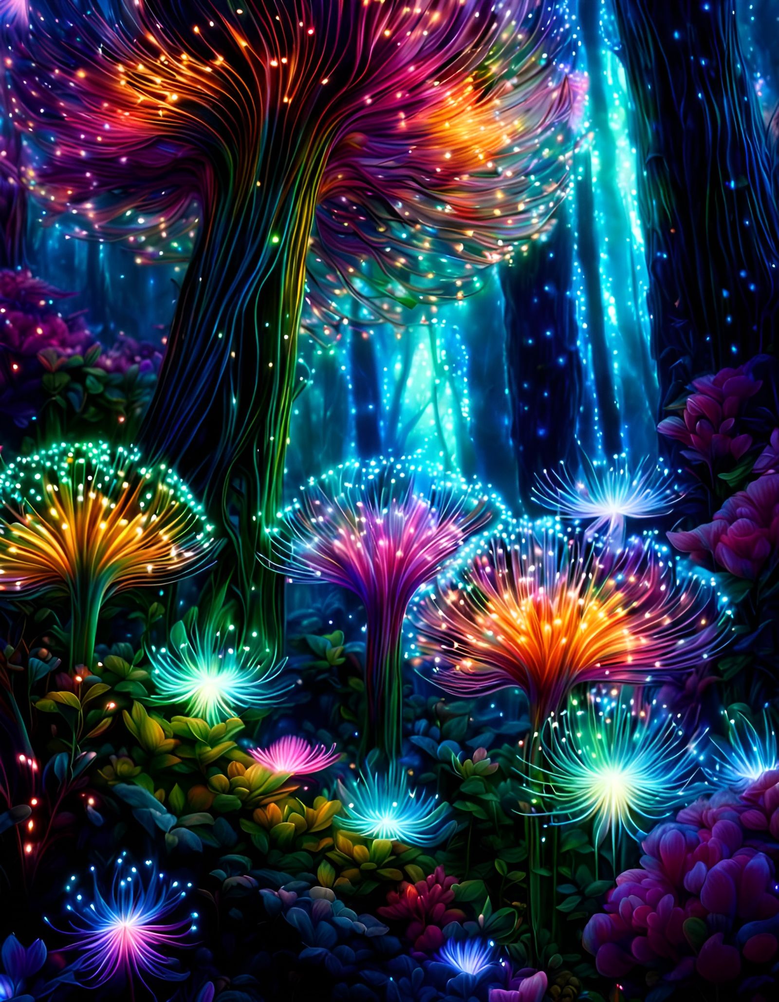 Glowing Magical Plants