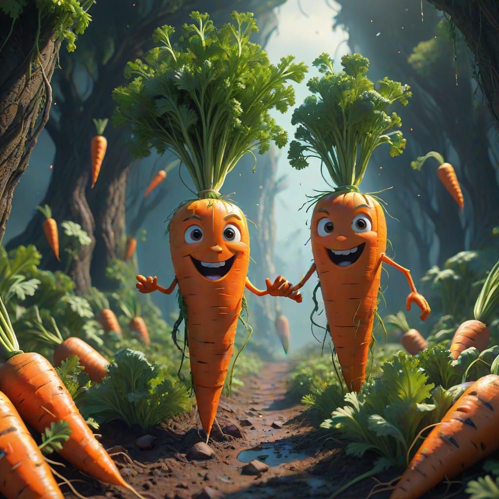 Vibrant Fantasy Carrot Realm in Unreal Engine 5