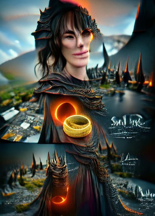 Sauron played by Lena Headey reacquires The One Ring