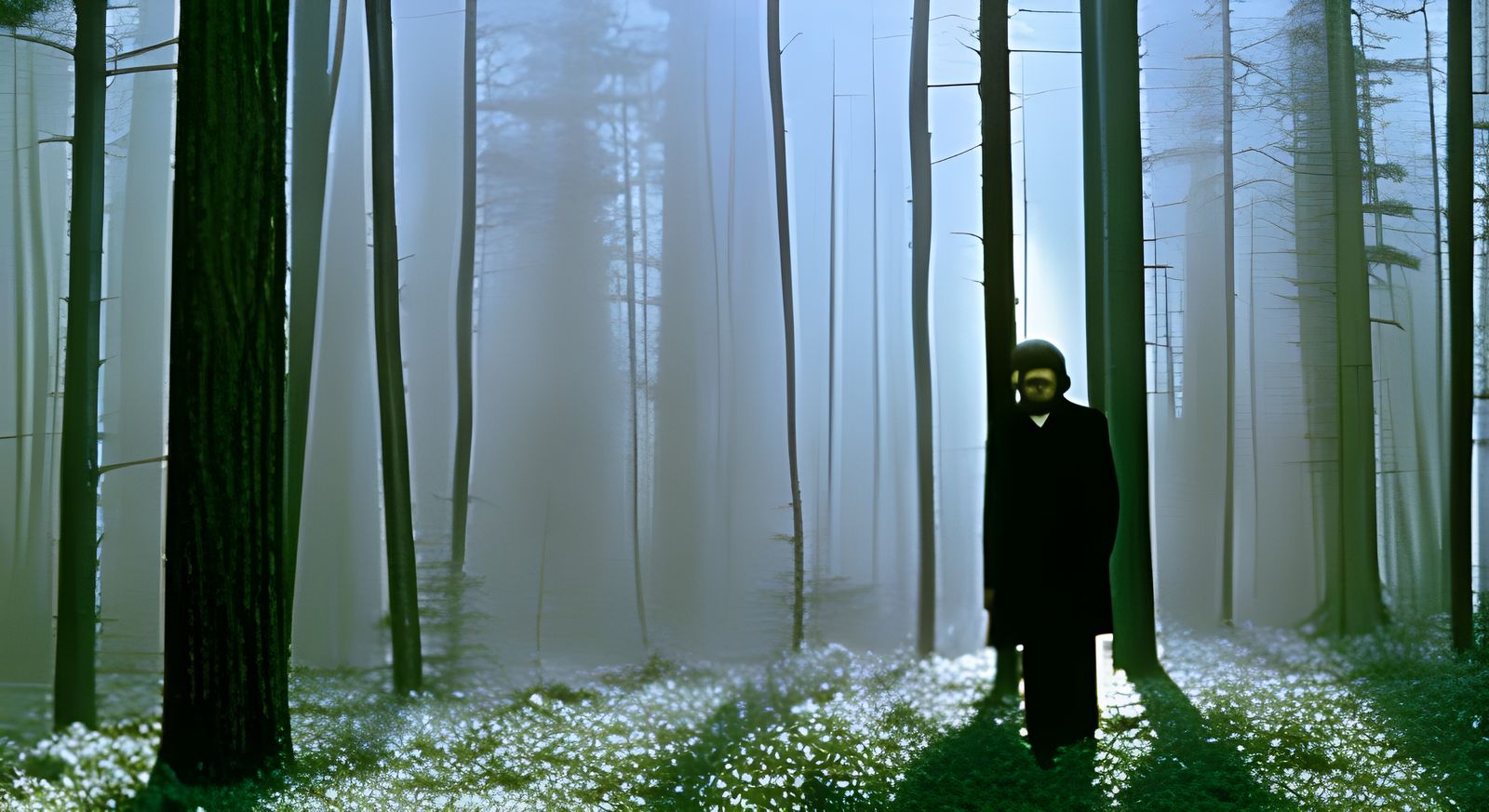 Haunted Ornamental Garden with Bones in Gothic Style