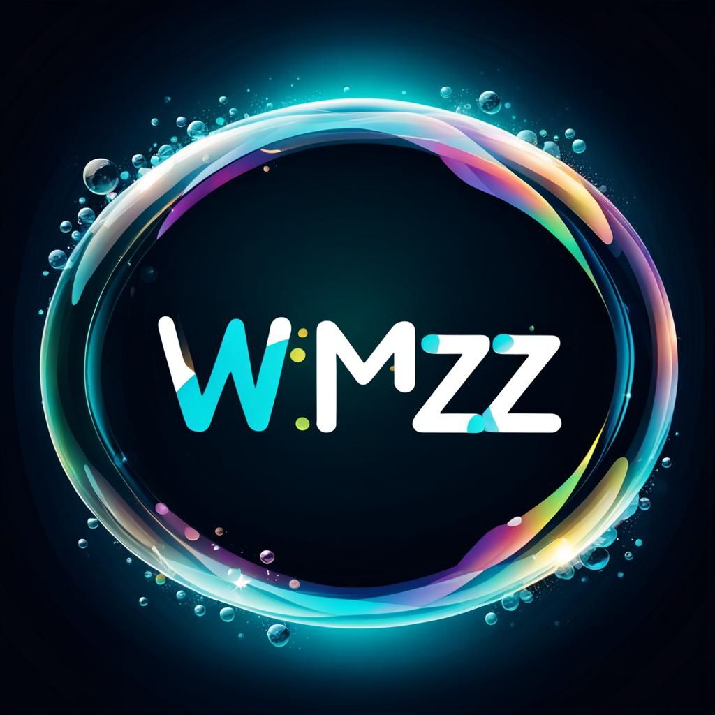 WMZZ Bubble Letter Vector Graphic Logo Design