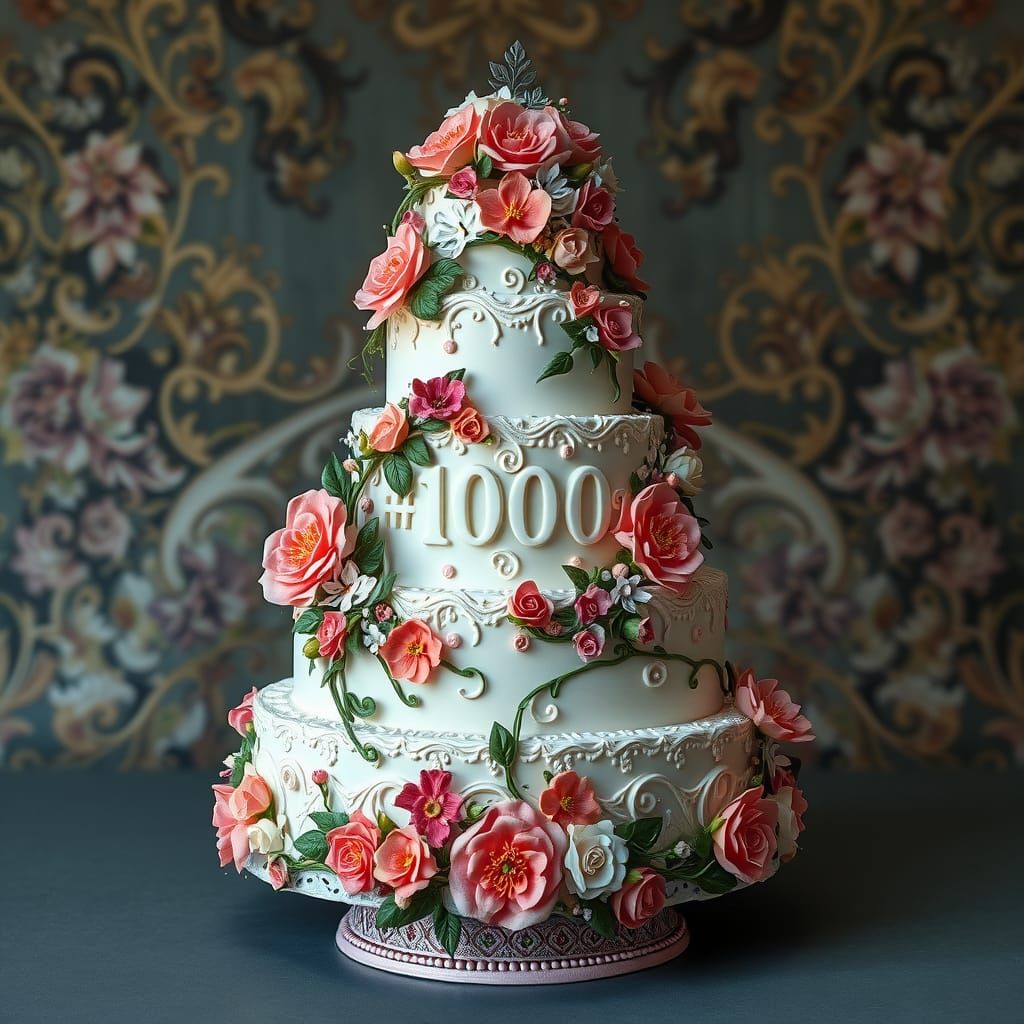 Majestic Cake Celebrates 1000th Daily Challenge