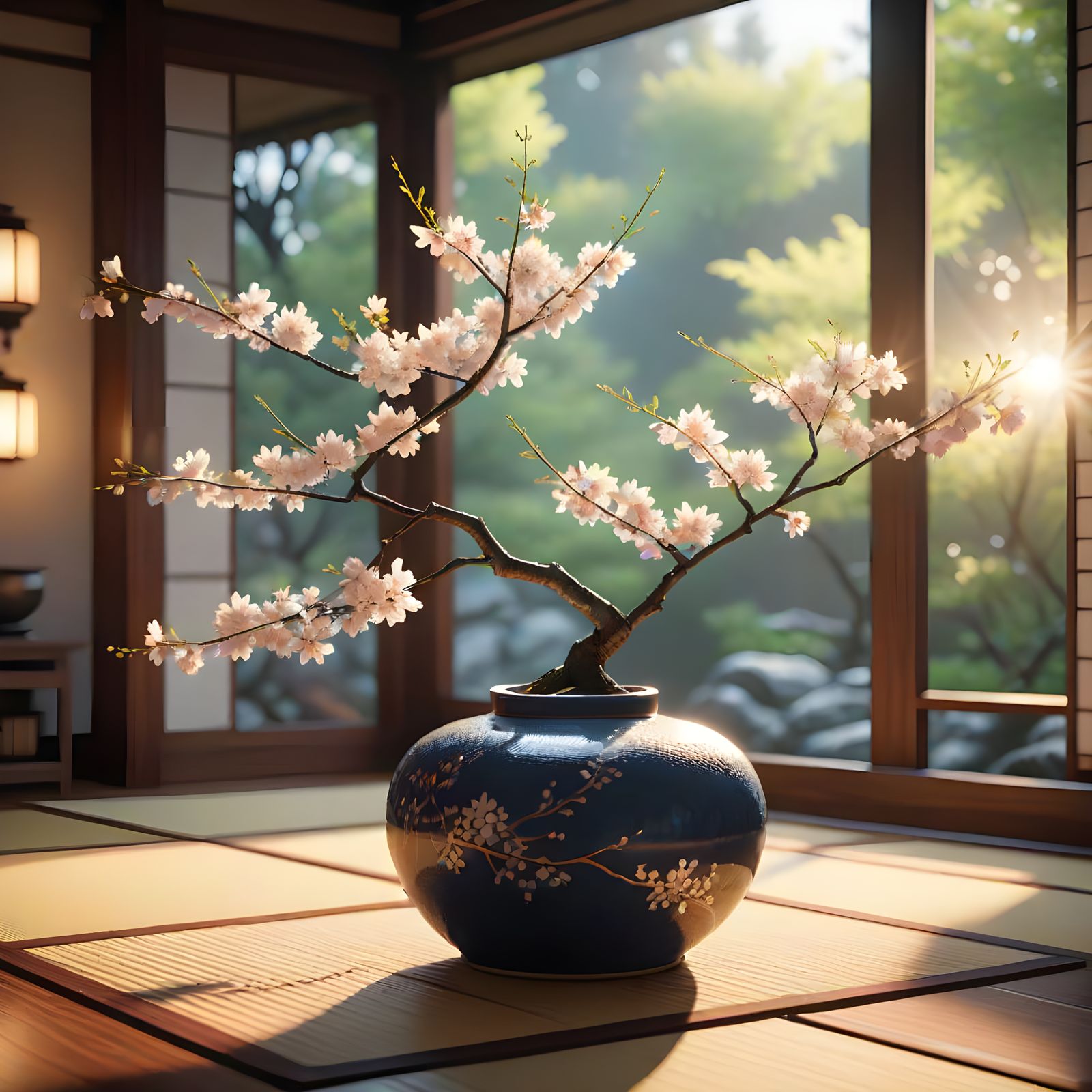 Ethereal Ikebana Masterpiece in Unreal Engine 5