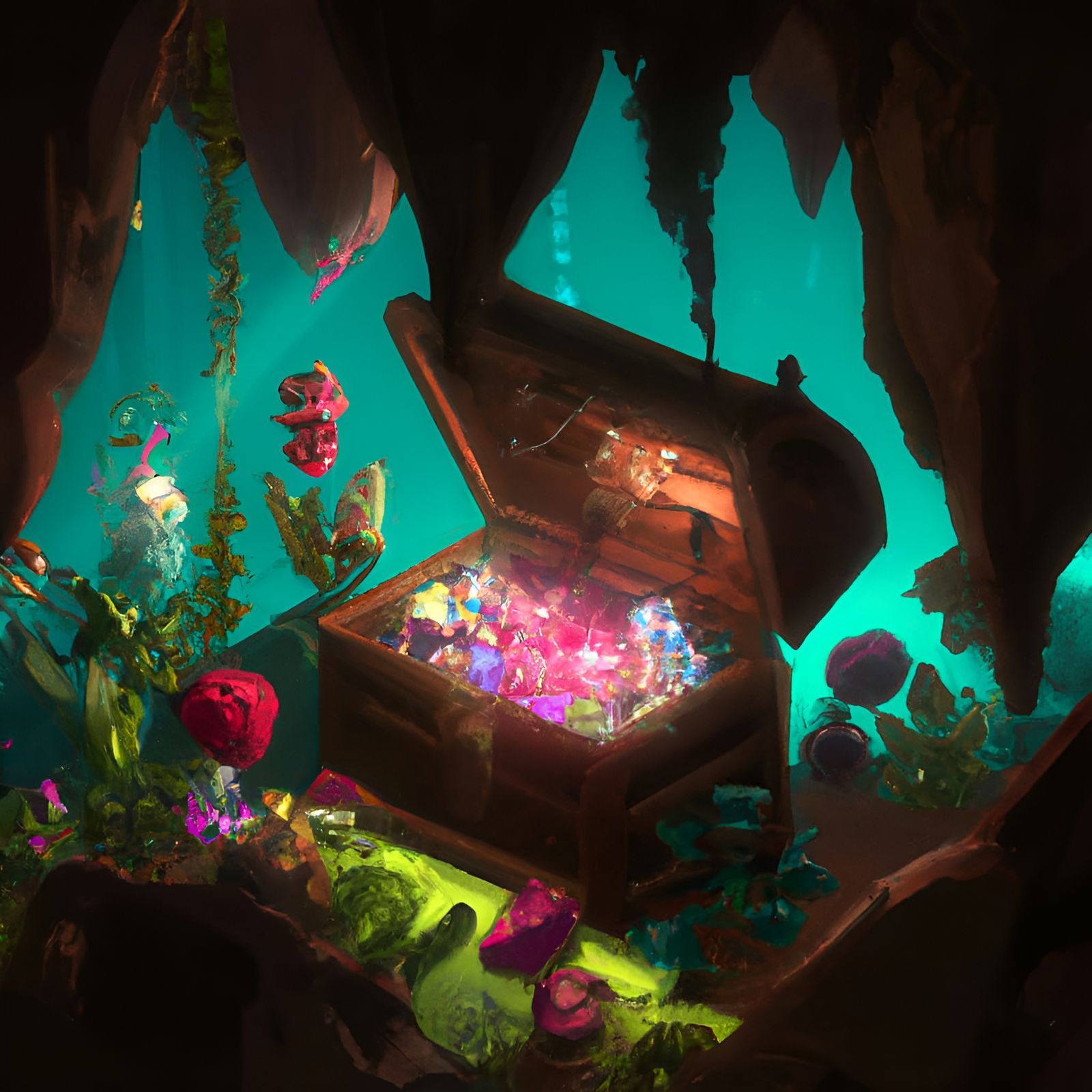 Jewelry In The Ocean (Treasure Chest)