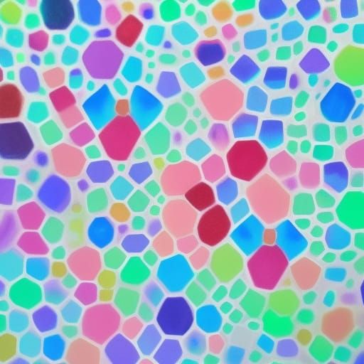 Geometric Earrings in Acrylic Pouring Style