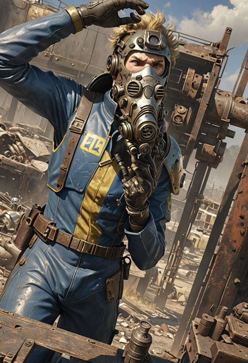 Fallout Inspired 3D Anime Art