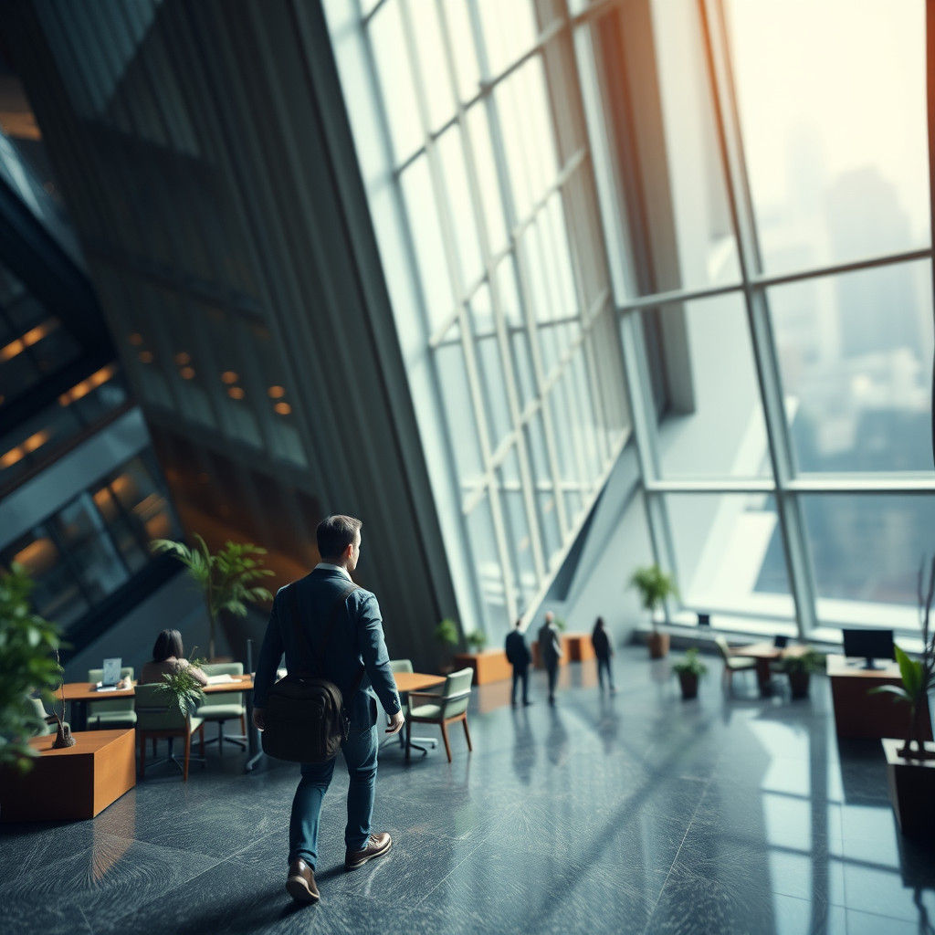 Hyperrealistic Giants: Tiny People in Huge Office