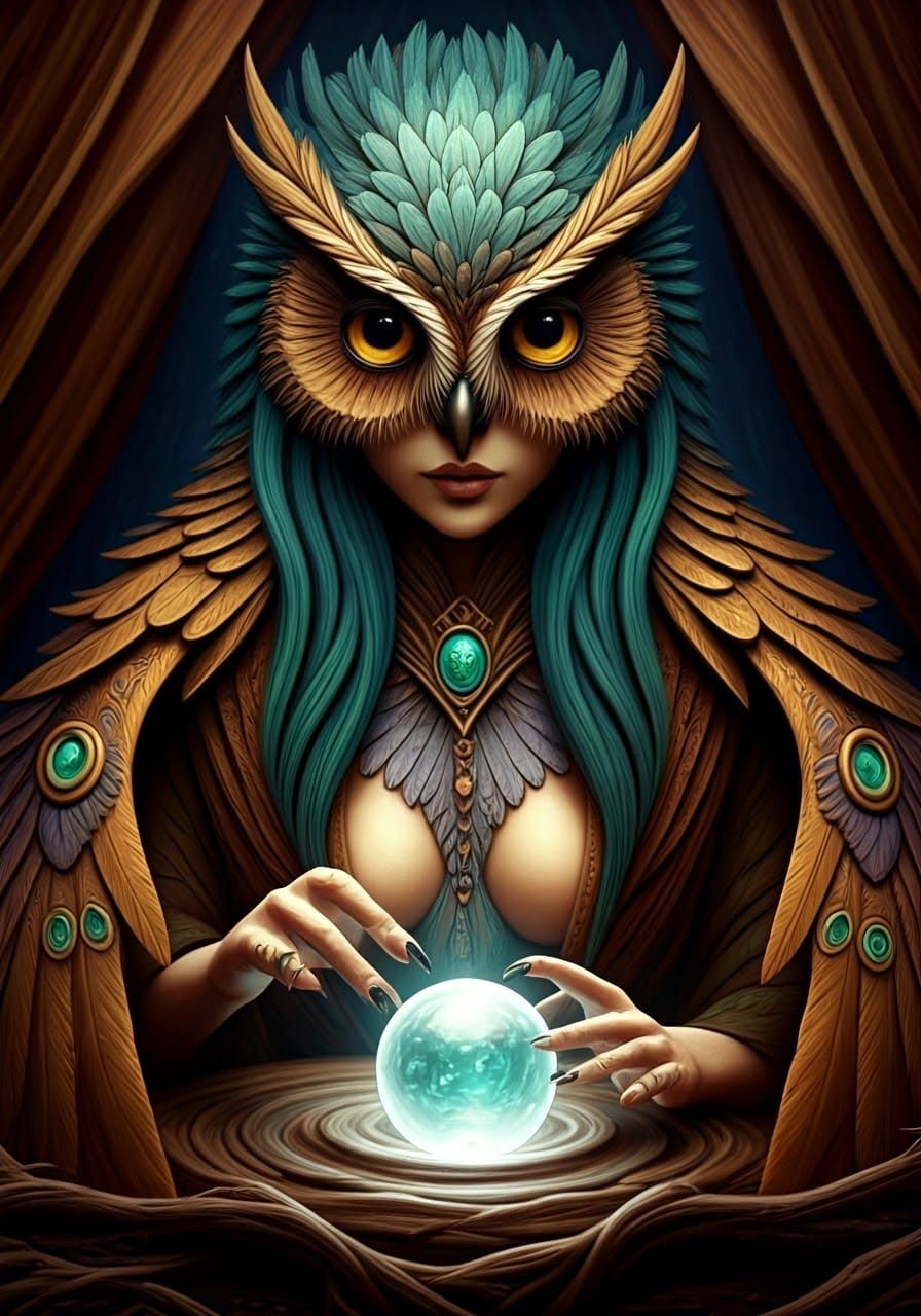 Enchanted Fortune Teller in Experimental HyperFusion Claymat...