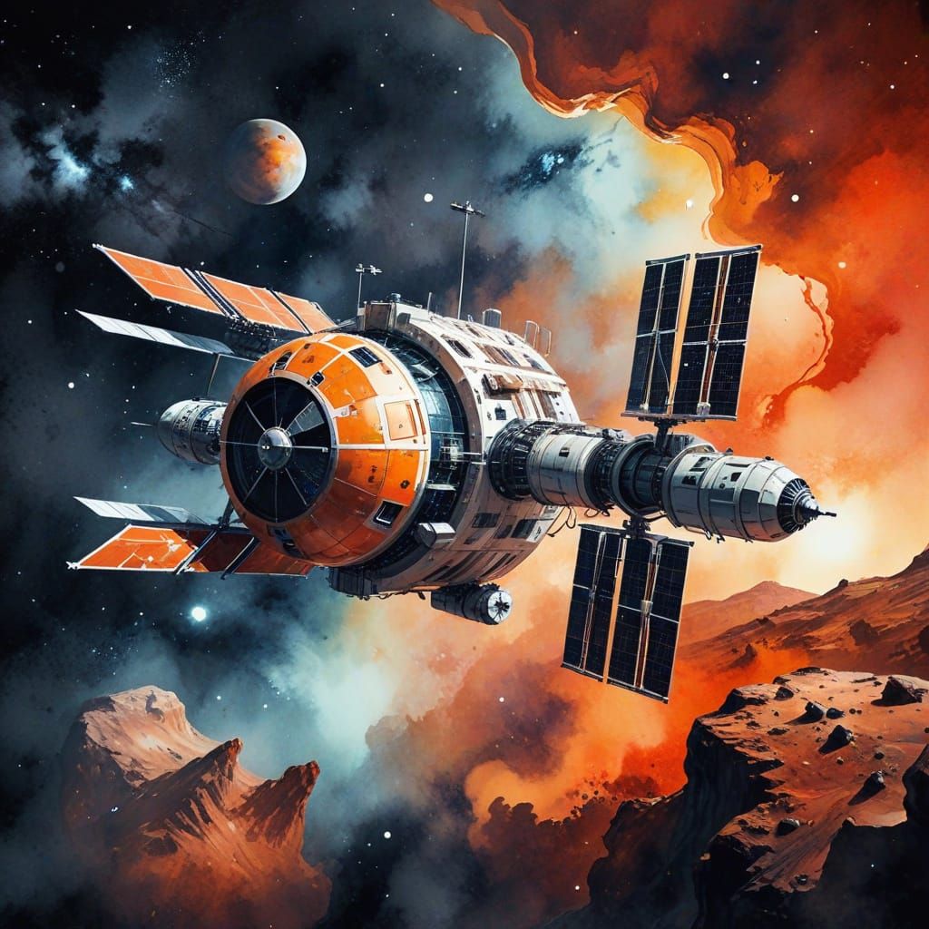 Orbital Oasis on the Red Planet