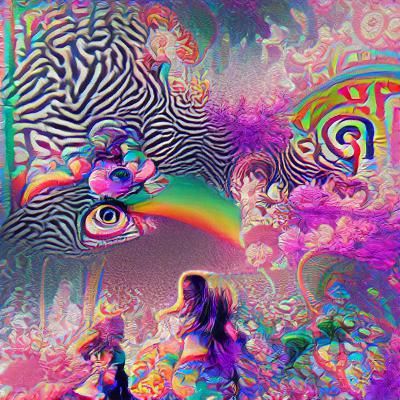 Abstract Psychedelic Swirls and Colors