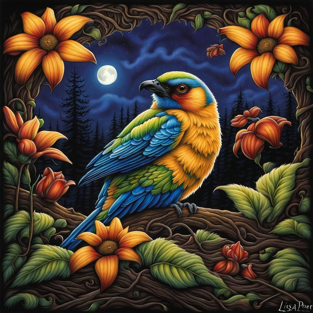 Whimsical Cat Portrait in Fantasy Style