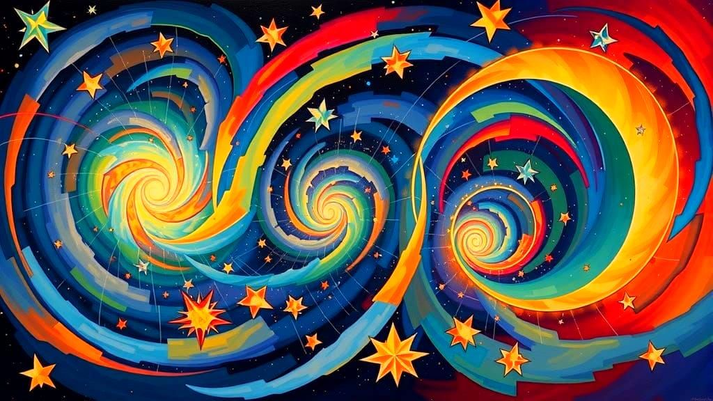 Cosmic Plasma Maelstrom with Star Cluster