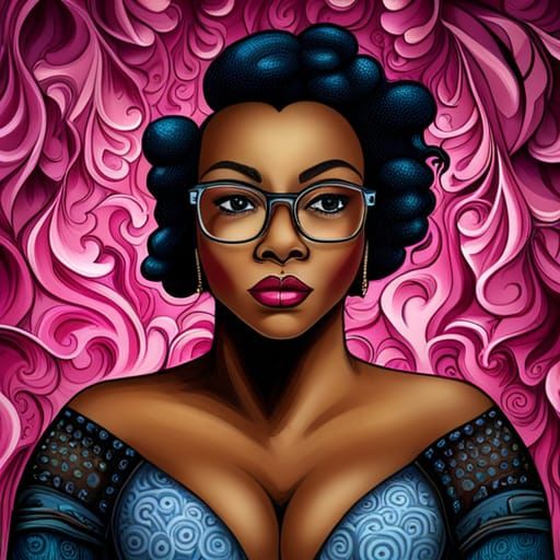 Regal Gothic Princess in Graffiti Art Style