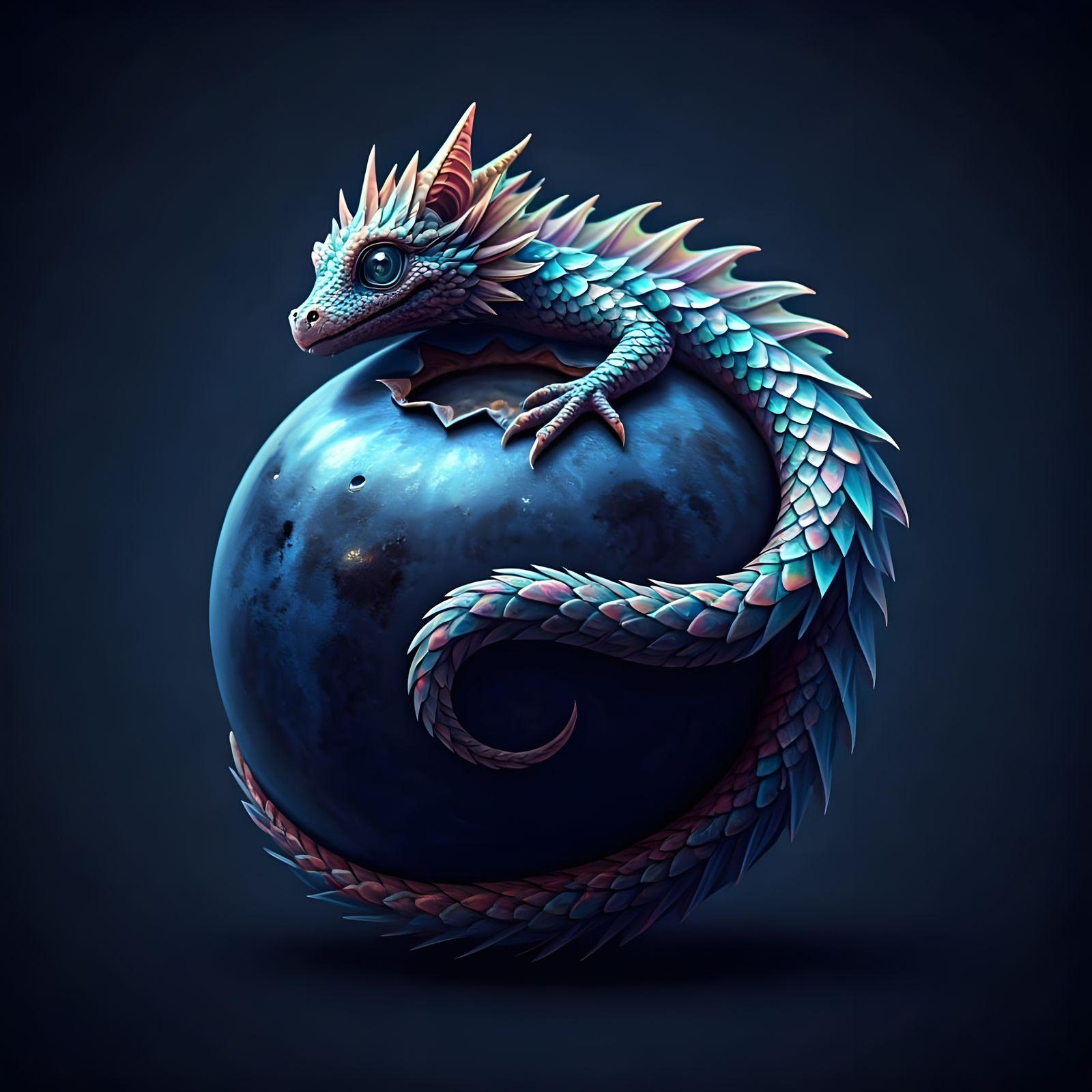 Teeny Tiny Dragon Blueberry Textural Fusion