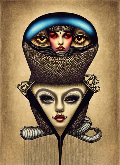 Surreal Dream of a Thousand Cats in Ukiyo-e Style