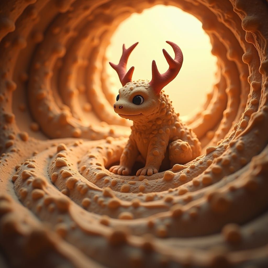 Mystical Cookie Dough Monster Logo Concept