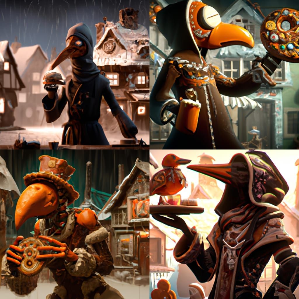 gingerbread plague doctor
